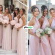 Most Beautiful Light Pink Bridesmaid Dresses