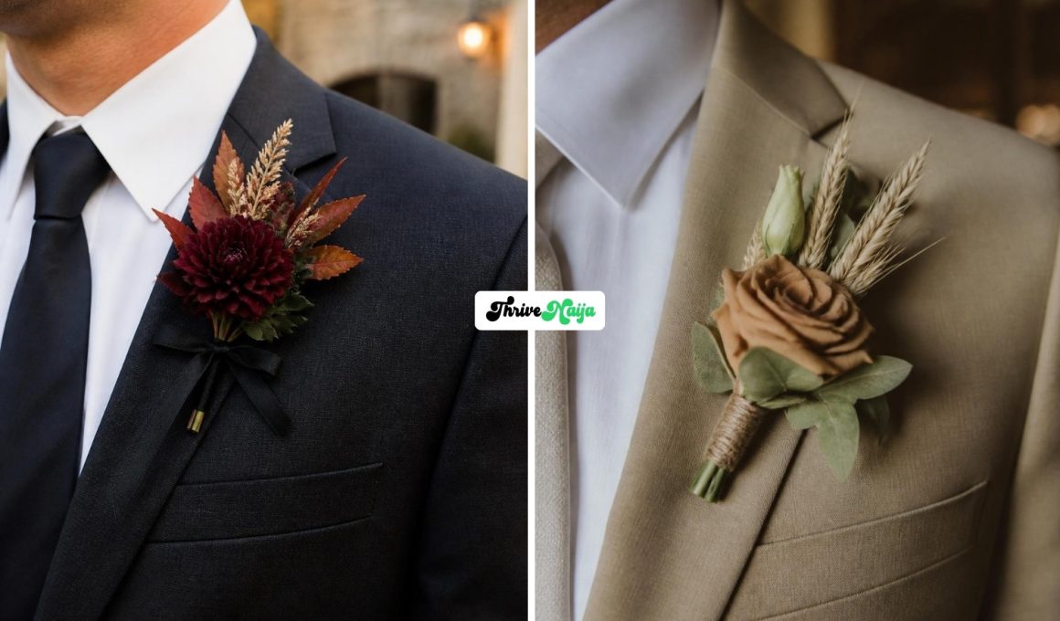 Most Stunning Fall Wedding Boutonniere Ideas