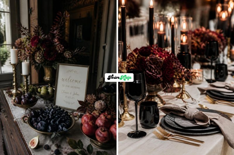 New and Creative Moody Fall Wedding Ideas to Copy