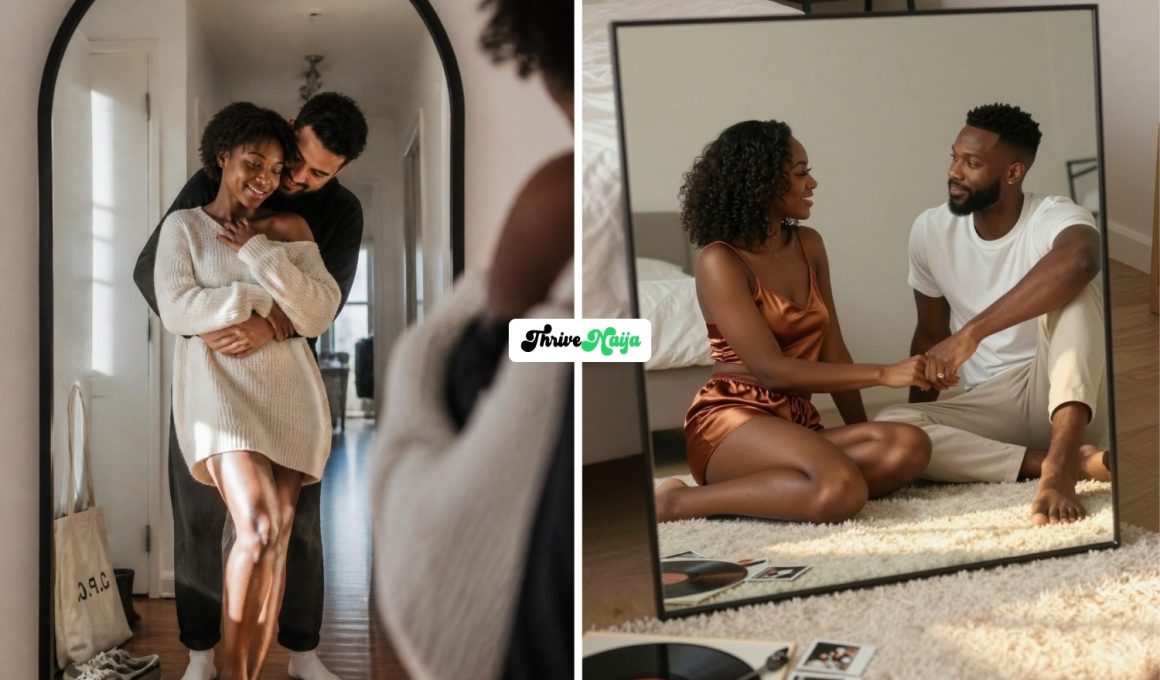 Romantic Couple Mirror Pose Ideas