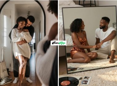 Romantic Couple Mirror Pose Ideas