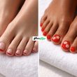 Chic Red Pedicure Design Ideas