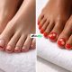 Chic Red Pedicure Design Ideas