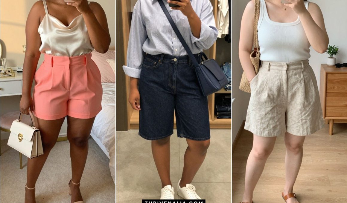 13 Breezy Plus Size Shorts Outfits for Summer