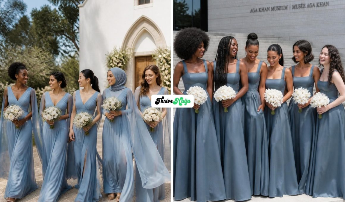 Amazing Dusty Blue Bridesmaid Dresses to Try