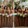 Breathtaking Brown Bridesmaid Dress Ideas