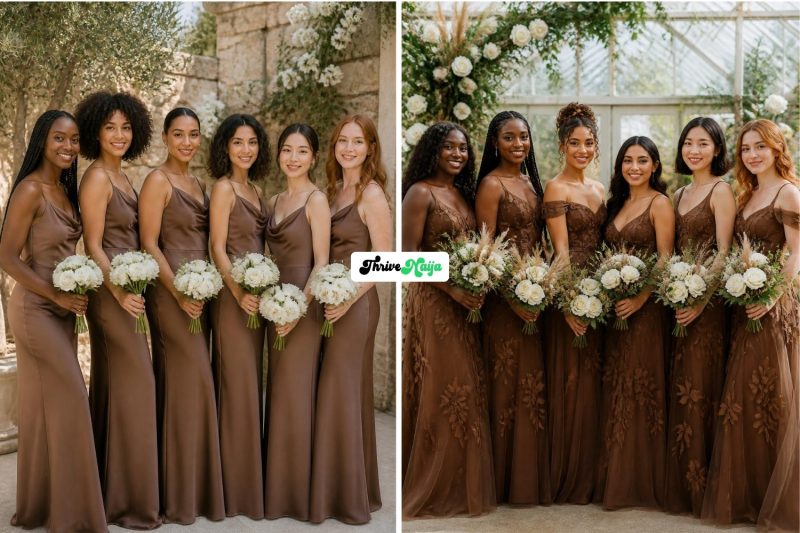 Breathtaking Brown Bridesmaid Dress Ideas