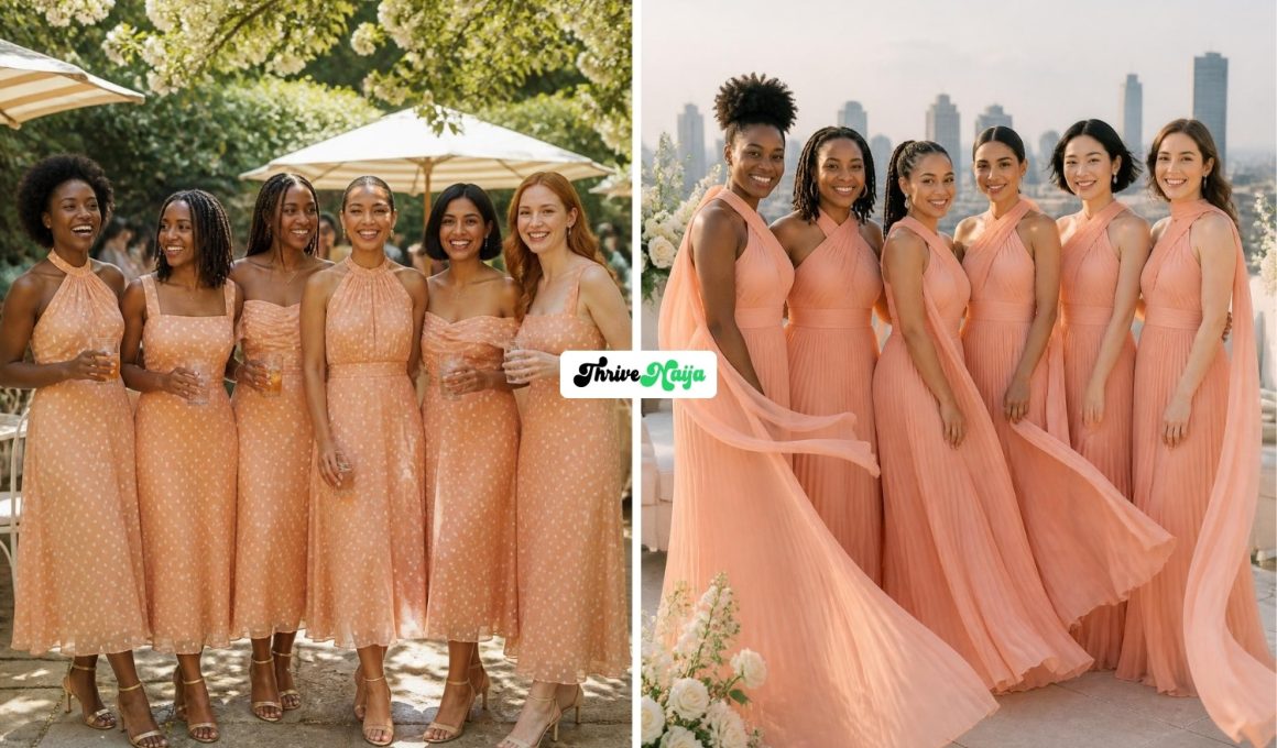 Cute Peach Bridesmaid Dresses You’ll Love