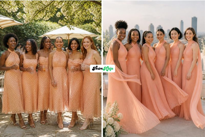 Cute Peach Bridesmaid Dresses You’ll Love