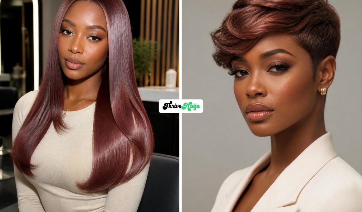 Cute Rose Brown Hair Color Ideas