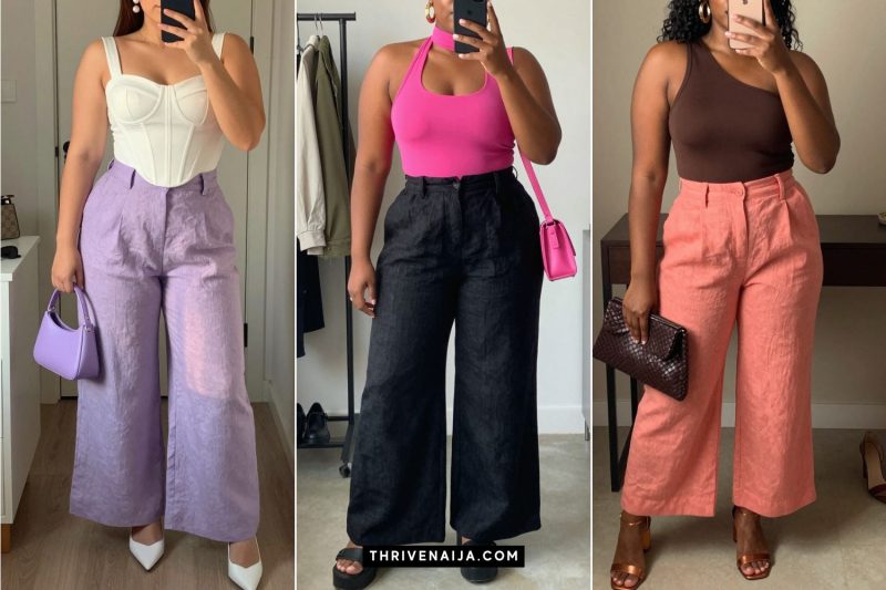Plus Size Linen Pants Outfits for Warm Days