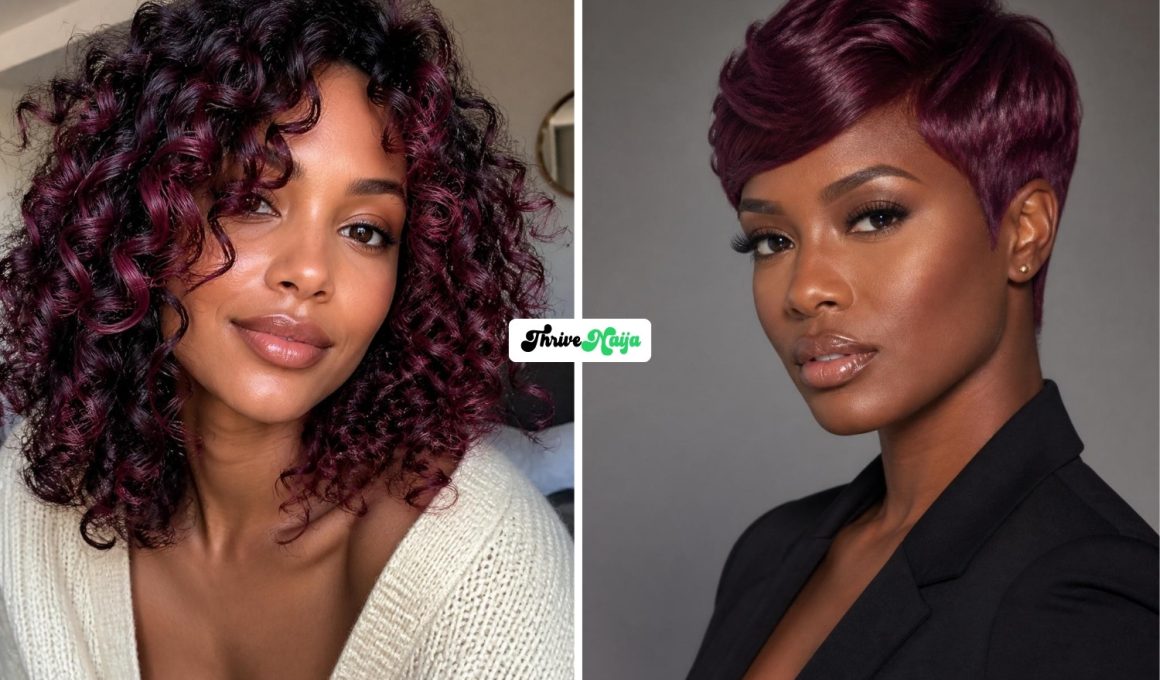 Pretty Berry Plum Hair Color Ideas