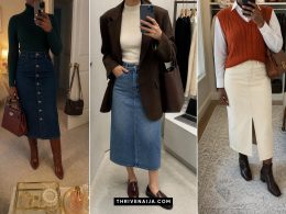 Trendy Jean Skirt Outfits That Are Perfect for Fall