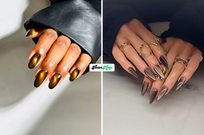 13 Trendy Chrome Fall Nails for a Cool-Girl Look