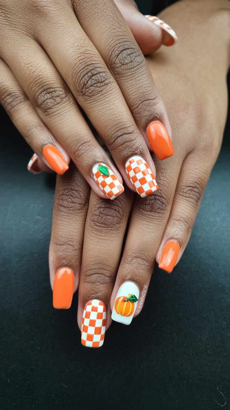 2-cool-fall-checkered-nails-that-feel-trendy-and-fun