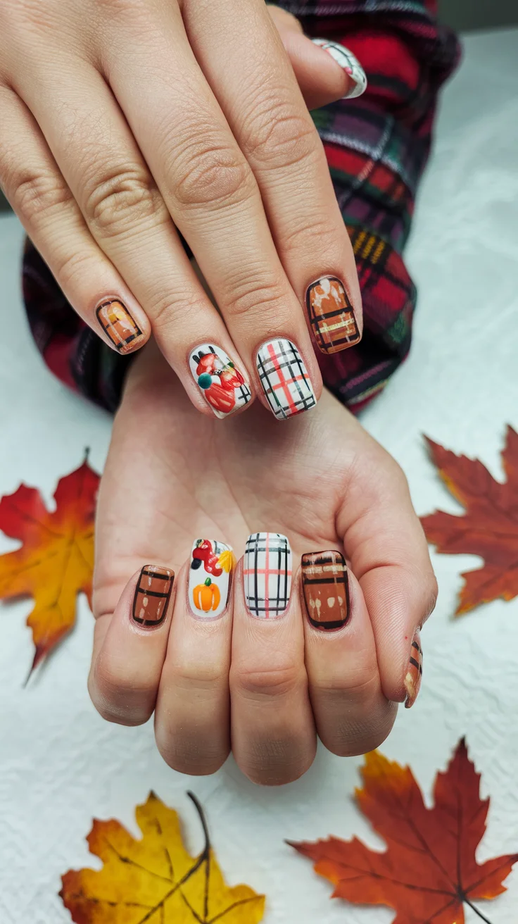 2-cute-fall-plaid-nails-for-the-coziest-seasonal-mani