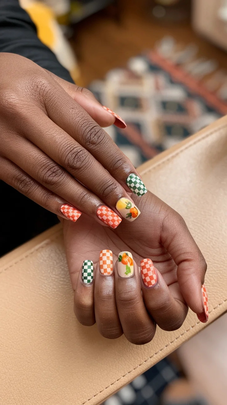 3-cool-fall-checkered-nails-that-feel-trendy-and-fun