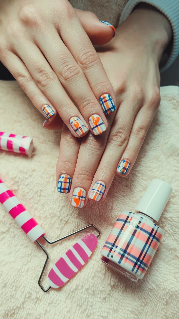 4-cute-fall-plaid-nails-for-the-coziest-seasonal-mani