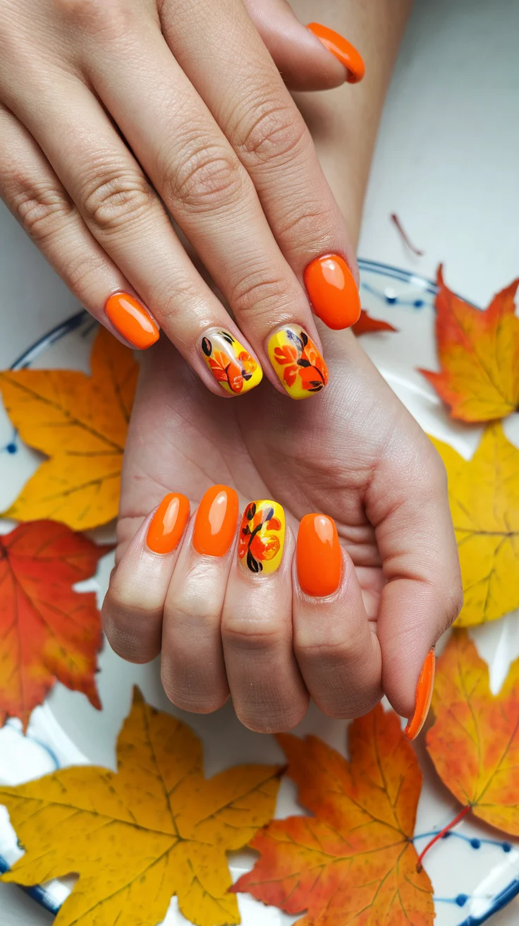 6-bright-orange-fall-nails-that-scream-autumn