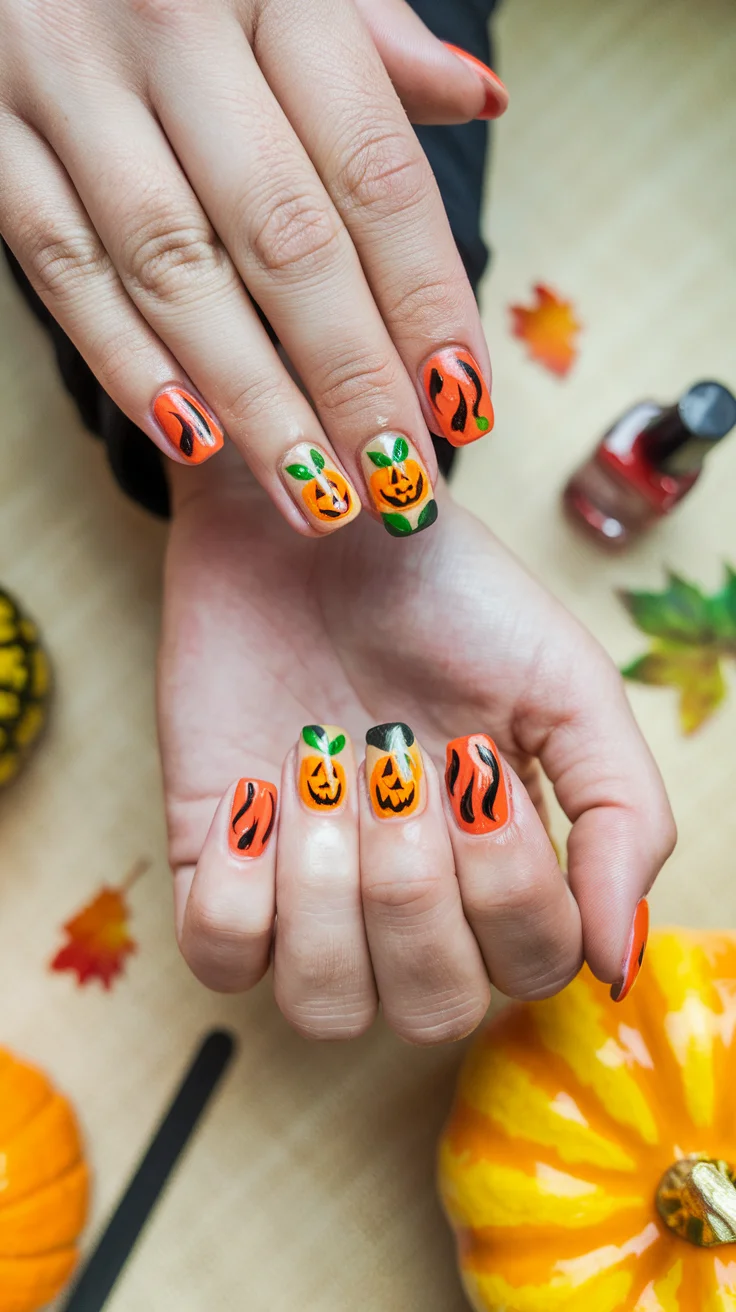 7-adorable-fall-pumpkin-nails-that-scream-autumn