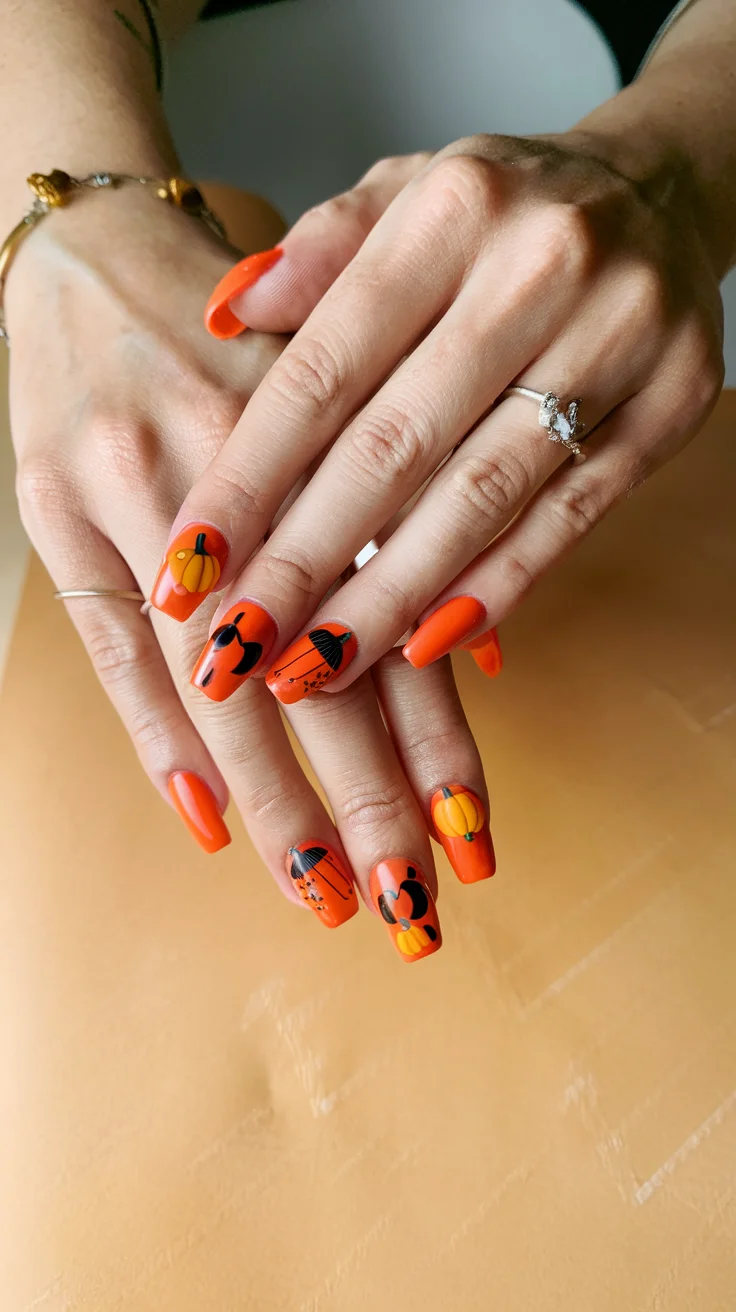 7-bright-orange-fall-nails-that-scream-autumn