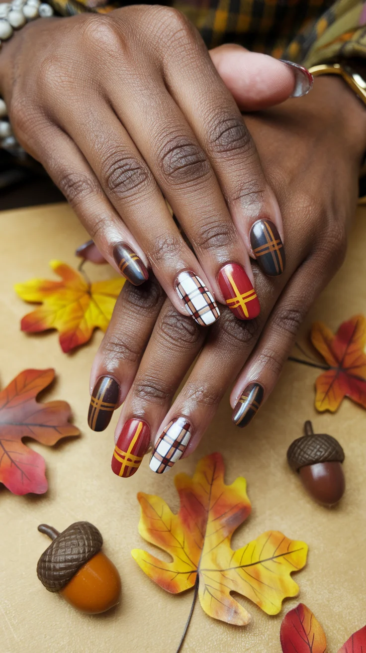8-cute-fall-plaid-nails-for-the-coziest-seasonal-mani