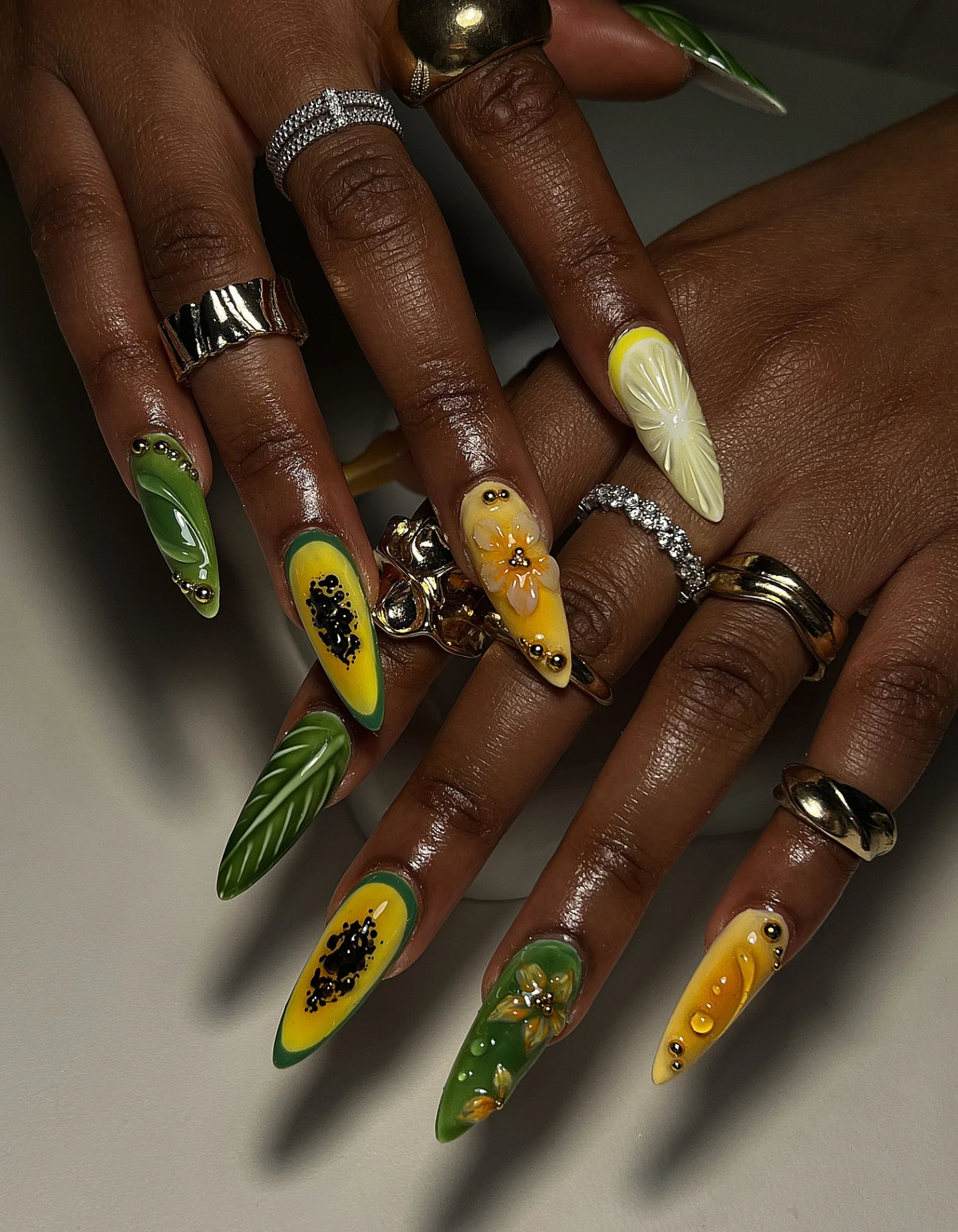 Autumn Island 3D Nails