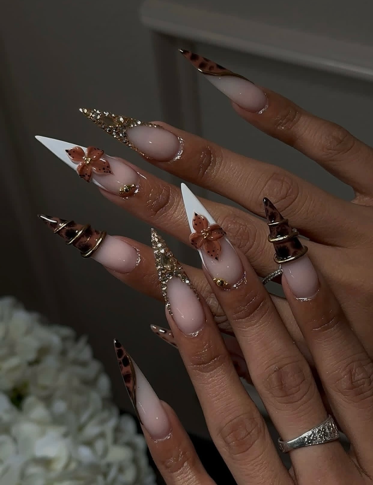 Autumn Stiletto Coffin Nail Set