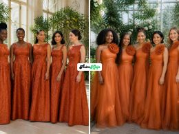 Beautiful Burnt Orange Bridesmaid Dresses for the Big Day