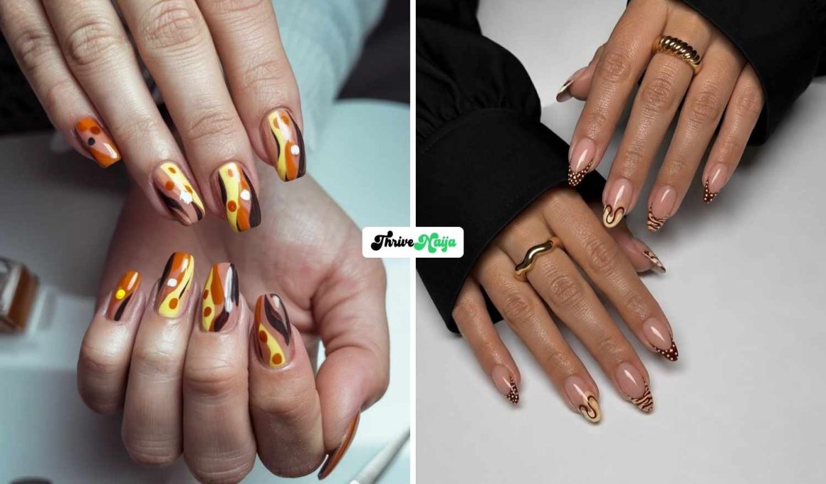 Beautiful Fall Bridesmaid Nails