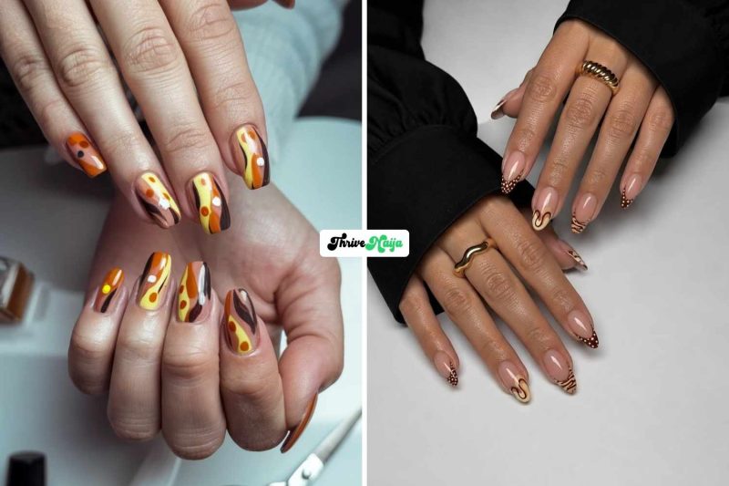 Beautiful Fall Bridesmaid Nails