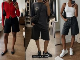 Black Jorts Outfits for Women