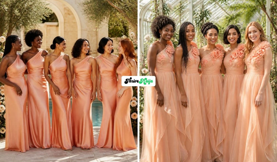 Cute Peach Bridesmaid Dresses You’ll Love