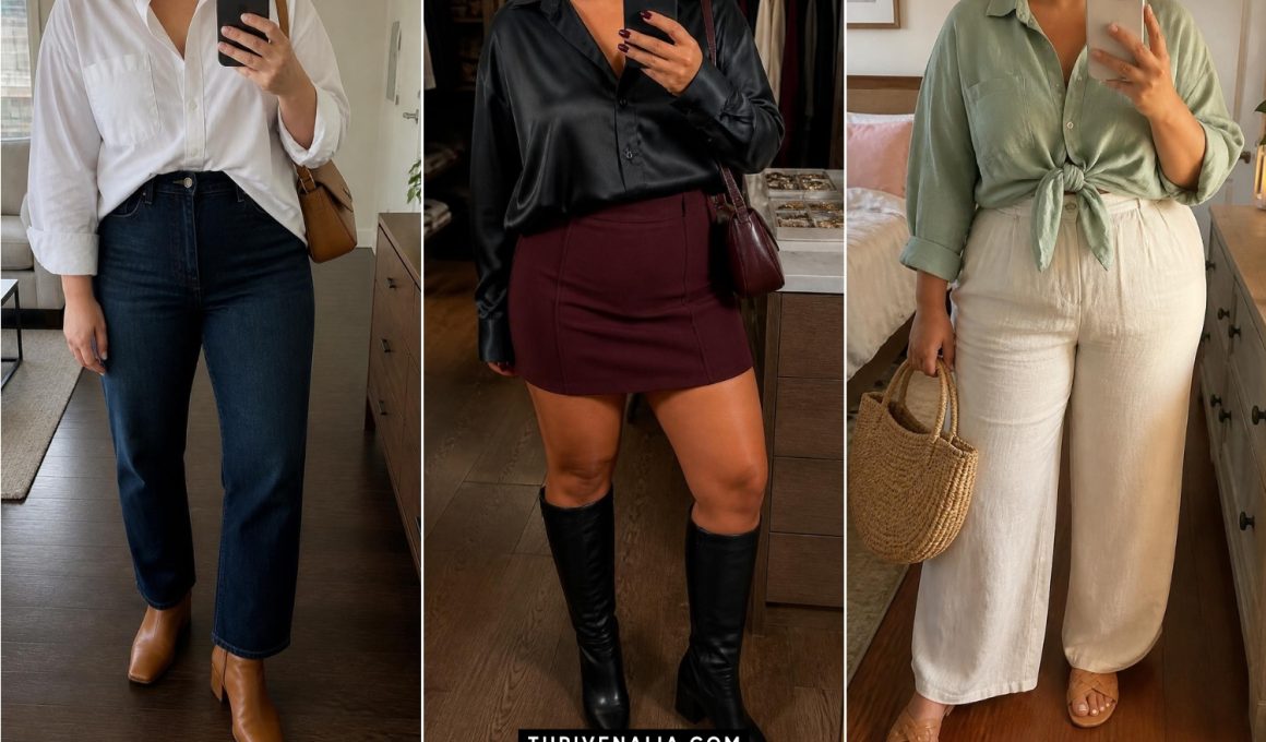 Effortless Plus Size Oversized Shirt Outfits to Steal