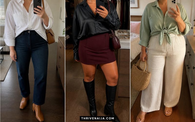 Effortless Plus Size Oversized Shirt Outfits to Steal