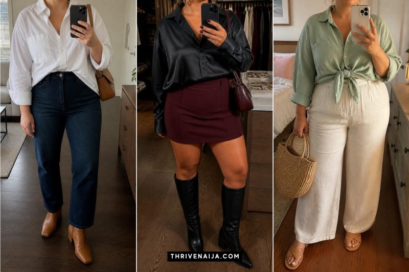 Effortless Plus Size Oversized Shirt Outfits to Steal