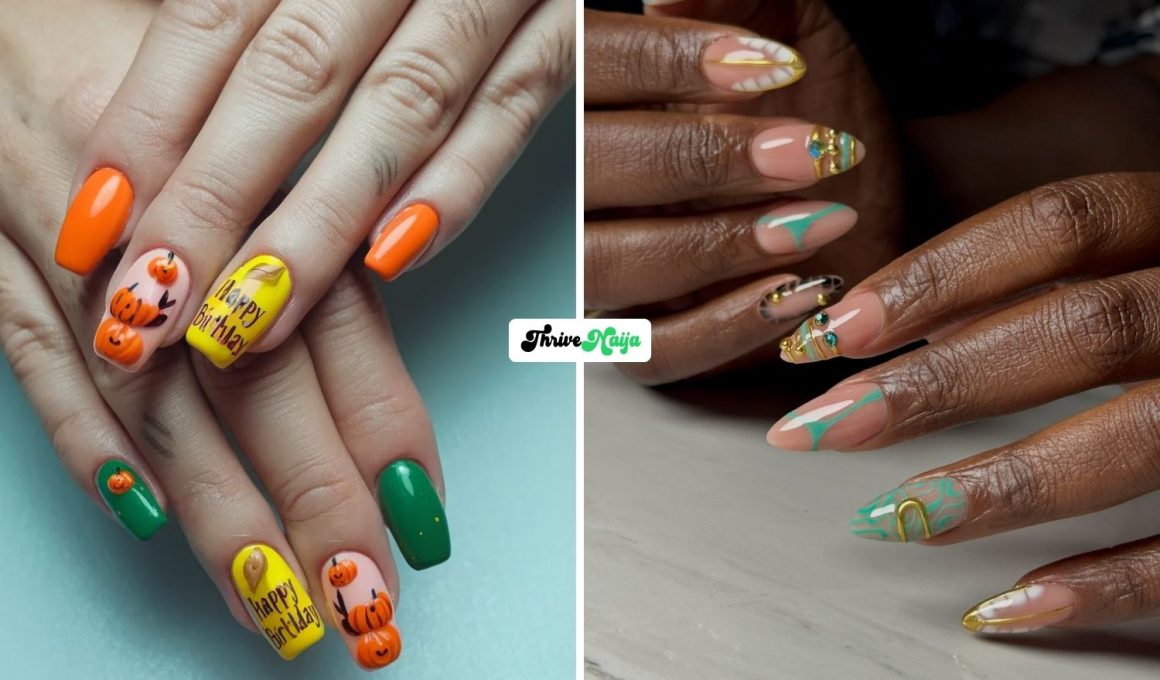 Fall Birthday Nails for Your Special Day