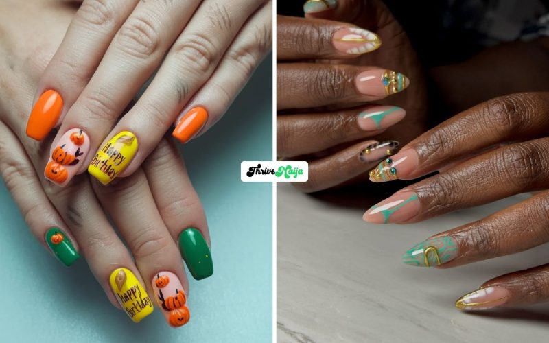 Fall Birthday Nails for Your Special Day