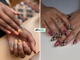 Fall Checkered Nails