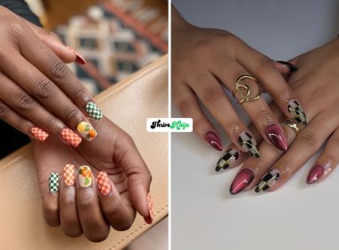 Fall Checkered Nails