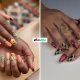 Fall Checkered Nails