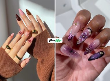 Fall Floral Nails That Look So Feminine
