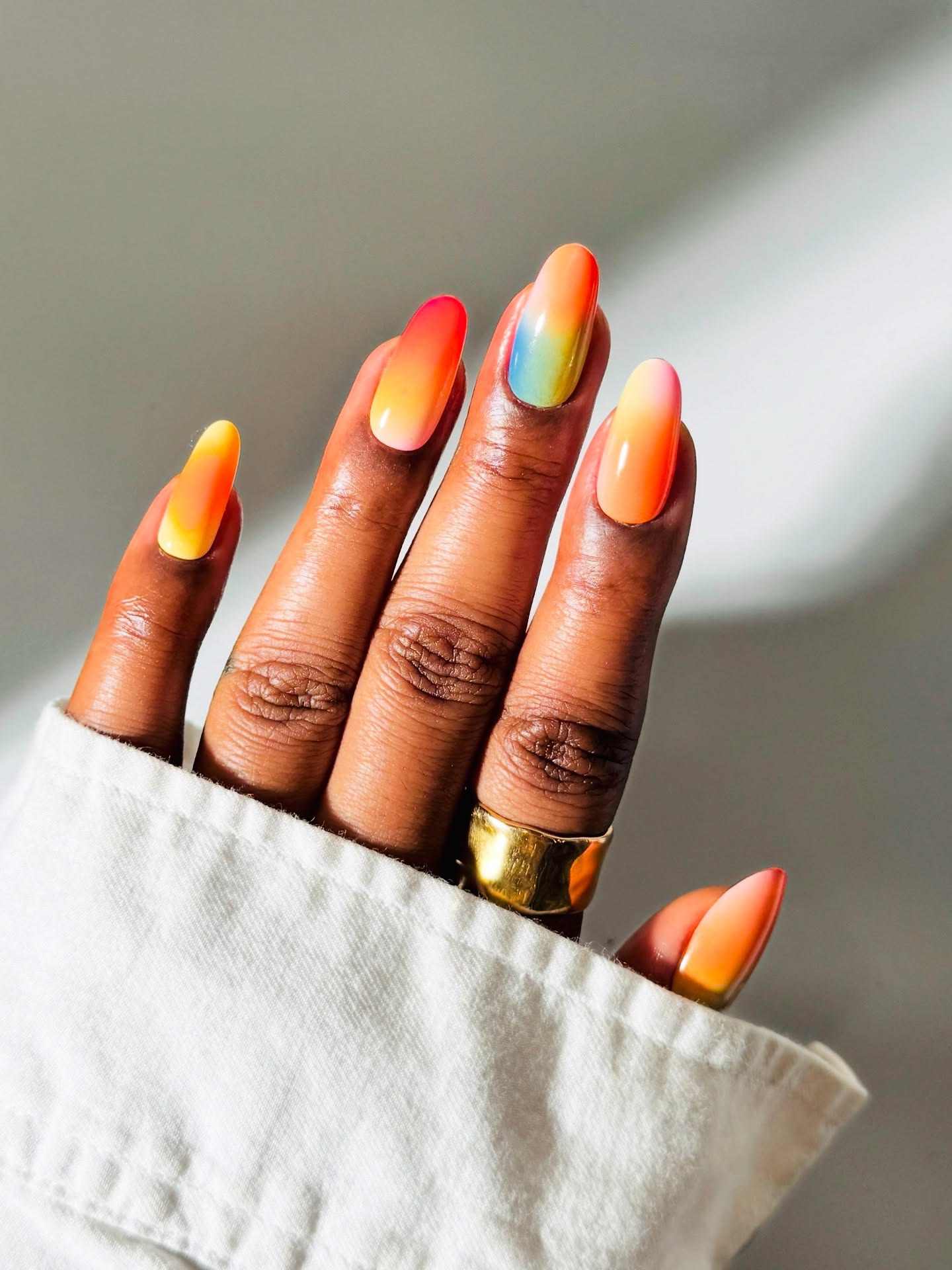 Fall Gradient Ombre Nails
