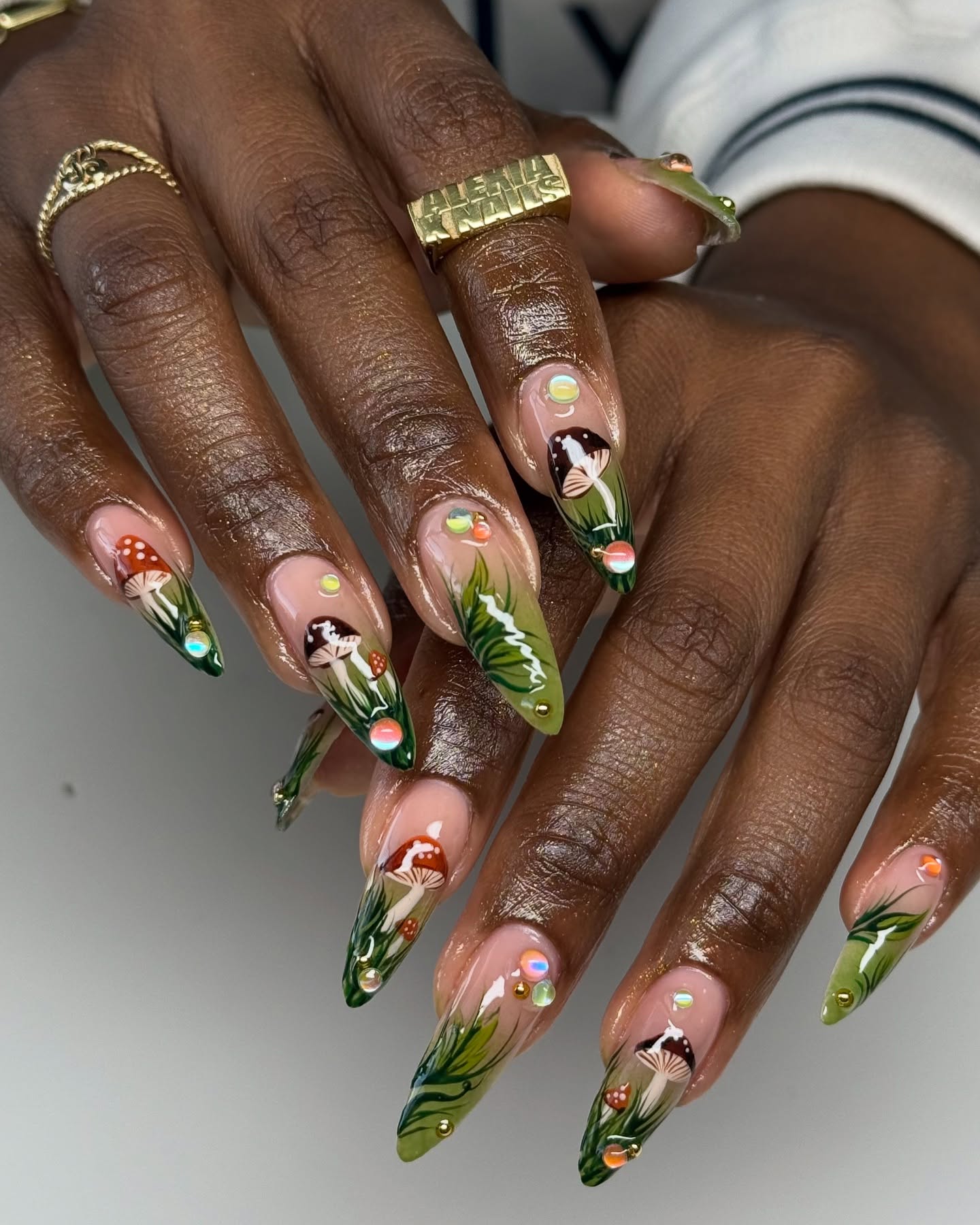 Fall Mushroom Nails
