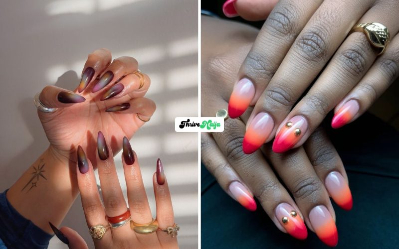 Fall Ombre Nails That Blend So Perfectly