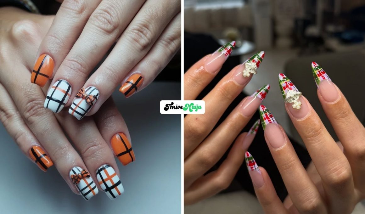 Fall Plaid Nails
