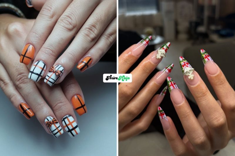 Fall Plaid Nails