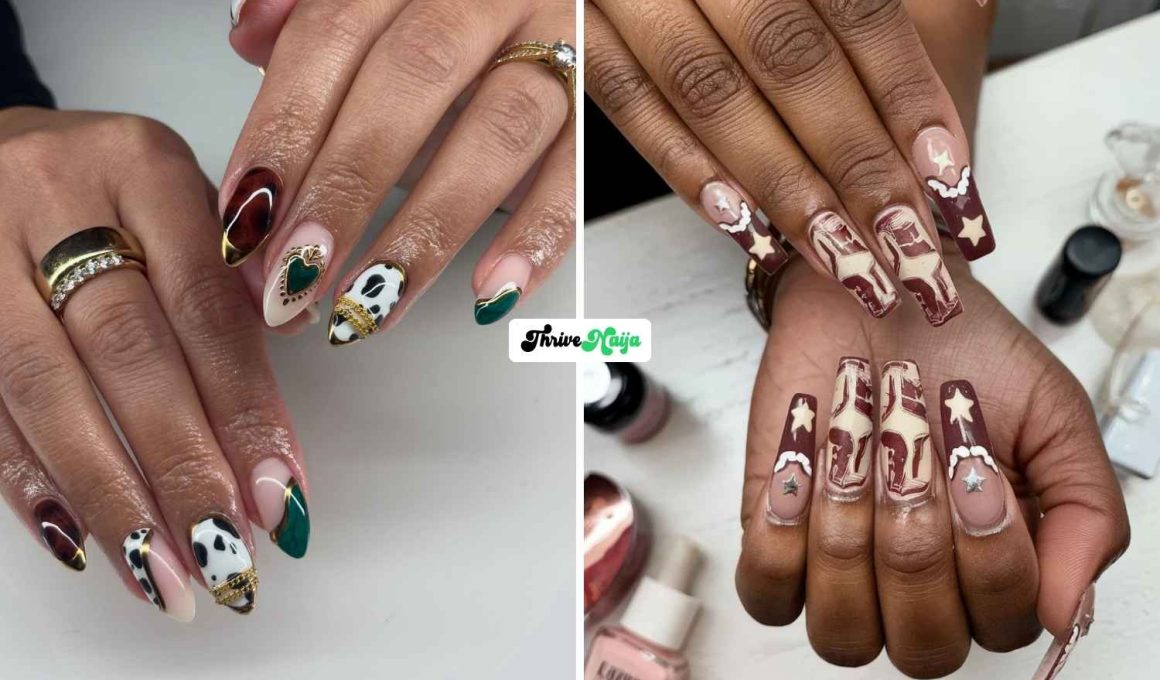 Fall Western Nails With a Fun Cowgirl Twist