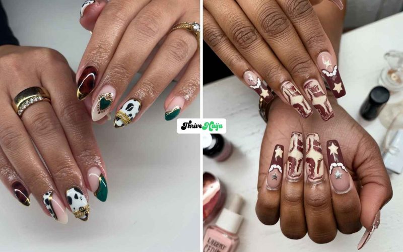 Fall Western Nails With a Fun Cowgirl Twist