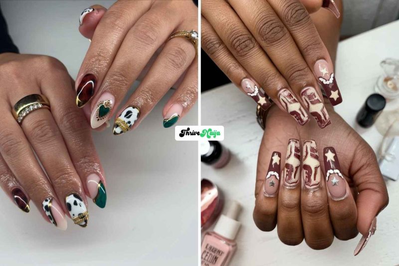 Fall Western Nails With a Fun Cowgirl Twist
